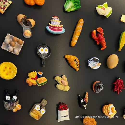 冰箱贴磁贴3d立体食玩装饰吸铁石ins风个性创意摆件磁性贴中 商品图0