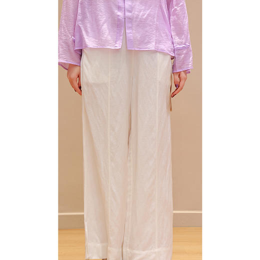 【抖音专属】开衩阔腿裤（24709832-山矾） 商品图2