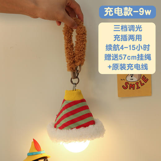 【打造宿舍浪漫氛围！床头挂壁小夜灯】卧室睡眠伴睡可爱房间装饰夜间卧室床头悬挂氛围吊灯。ry 商品图5