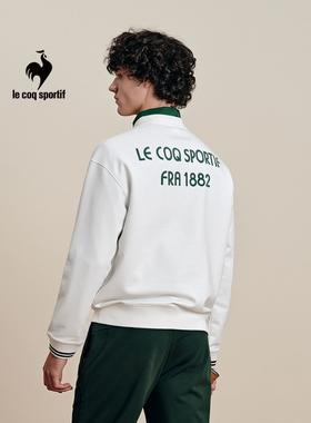 【大都会】网球乐卡克法国公鸡春秋季男子学院风圆领套衫卫衣