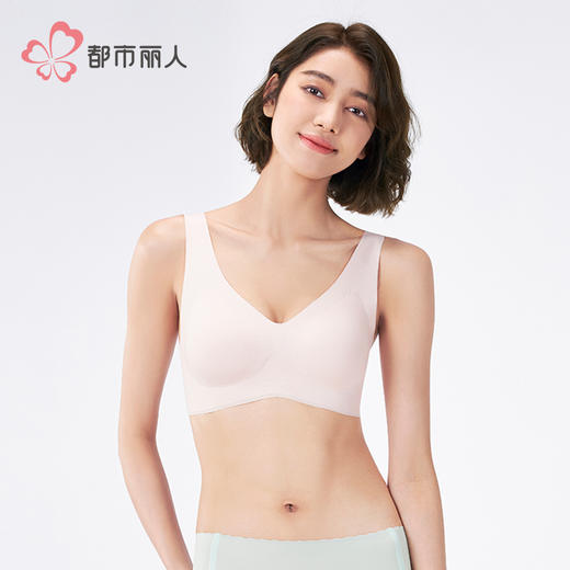 都市丽人VBRA内衣中厚泳布无钢圈文胸LBH6K6 商品图1