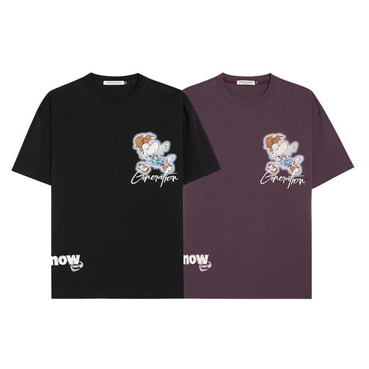 【DMH】大依优型大码男装圆领短袖T恤休闲宽松加肥加大潮流胖子上衣 商品图4