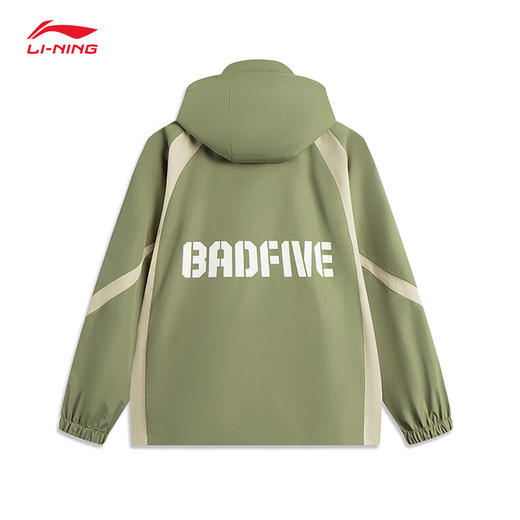 【M断码】李宁反伍运动风衣男子2025春季新款连帽防风梭织外套夹克AFDV013 DS【库存有限，如无货将做退款，介意慎拍！】 商品图2