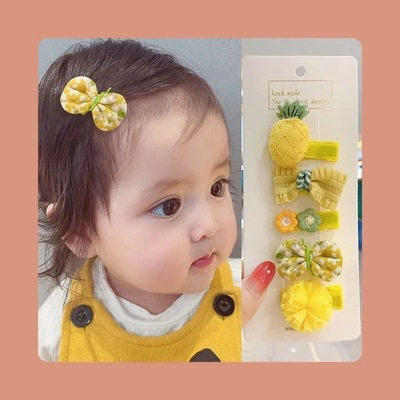 女宝宝发夹不伤发婴幼儿全包布碎发卡可爱发饰儿童刘海汗毛夹头饰 商品图2