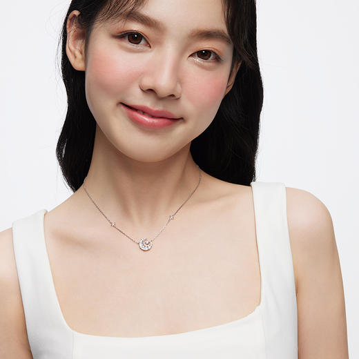 卡蒂罗KADER 梦幻星月项链时尚吊坠 甜美灵动闪耀锁骨链 简约大方 S925银项链 送女友闺蜜纪念日生日情人节礼物 商品图4