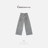 COCO ZONE 25百搭设计感格纹垂感阔腿休闲裤ACD1A0330 商品缩略图0