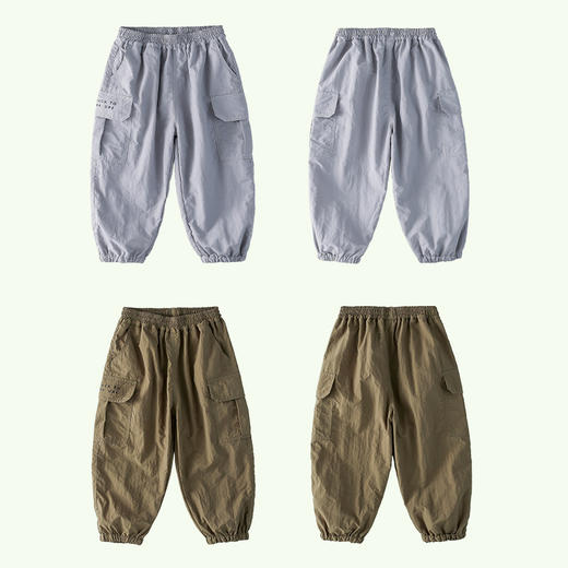 【大口袋】棉花堂2025年春款户外工装梭织长裤童装 商品图4