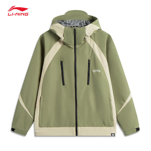 【M断码】李宁反伍运动风衣男子2025春季新款连帽防风梭织外套夹克AFDV013 DS【库存有限，如无货将做退款，介意慎拍！】 商品图3