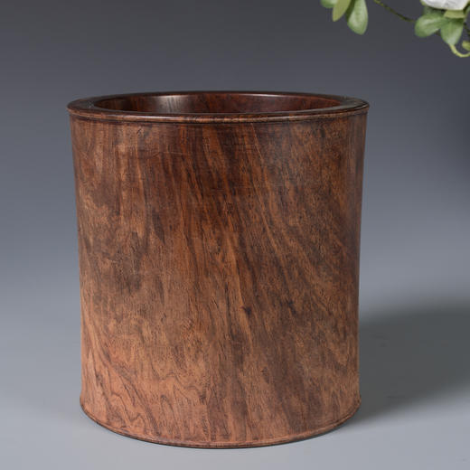 清 红木素工笔筒 商品图1