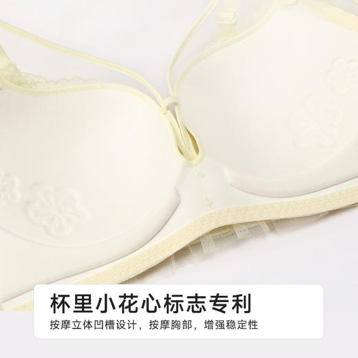 都市丽人自然舒适内衣A:中厚B:薄蕾丝树脂胶圈常规文胸LBH2M6 商品图6