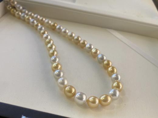 8mm-10mm金珠澳白混彩项链 商品图1