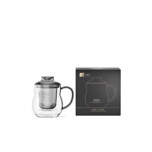 小罐茶小福禄·茶水分离杯-400ml 高硼硅玻璃材质 商品图3