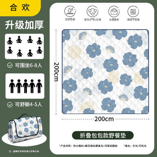 【新款野餐垫】户外露营野餐坐垫 公园春游防潮垫 防水野餐垫 沙滩露营垫  商品图12
