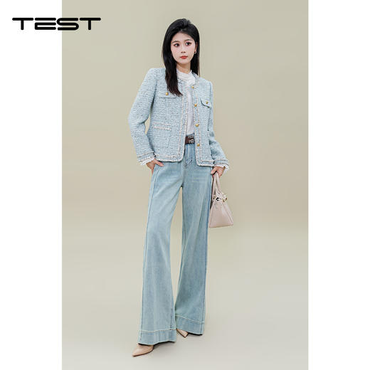 春上新时尚清新气质高级感短呢外套2251047 商品图5