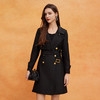 QE001斯尔丽2025春季新款英伦风双排扣经典高奢正肩显瘦修身风衣外套 商品缩略图6