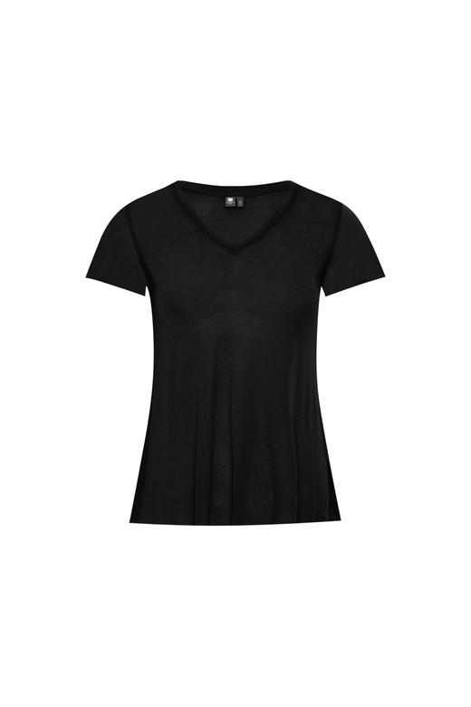 oneup兰精天丝V领短袖散口T恤 商品图8