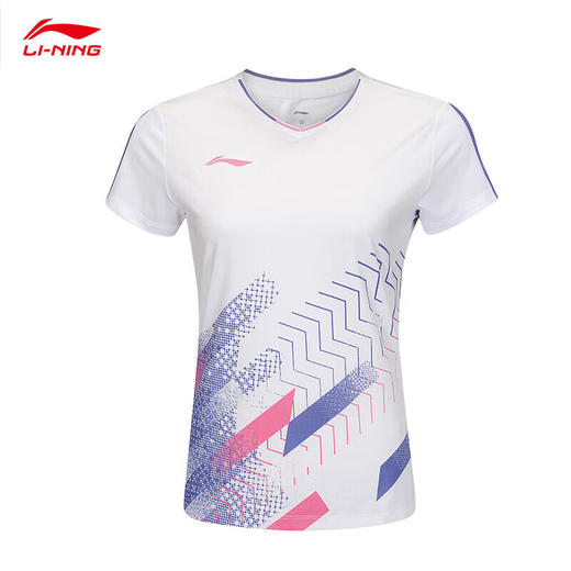 李宁（LI-NING）羽毛球服25年新款国际球星大赛服系列男女款短袖AAYV043 AAYV038 速干 商品图3
