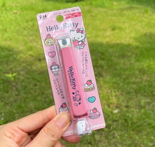 日本制贝印hello kitty指甲剪防飞溅指甲钳 樱花粉M码 玉桂狗 库洛米 商品图0
