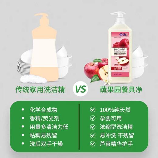 蔬果园阳光富士果蔬餐具净 800g 商品图1