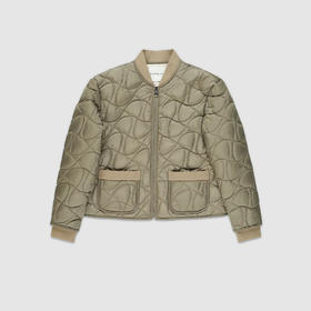 PHILIPPE MODEL 女士盾牌绗缝棉服 灰绿色 JAPD LI35 42