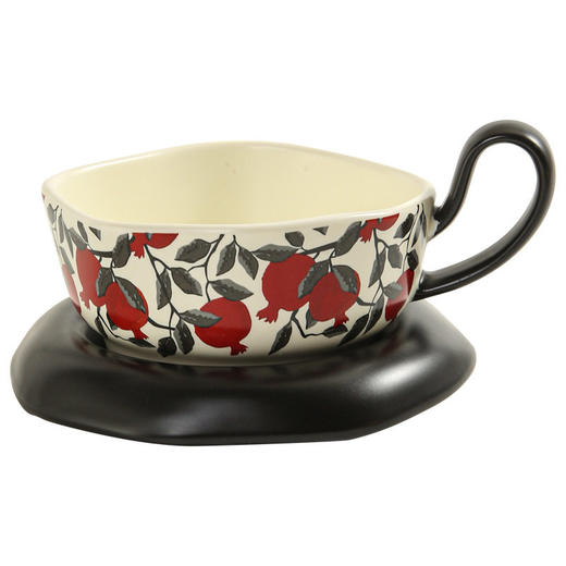 中古风陶瓷咖啡杯碟套装复古家用早餐杯大容量咖啡牛奶杯情侣杯 商品图4