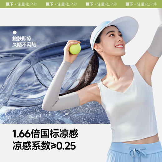 【特渠专享】蕉下女士凉感防晒袖套AL378 商品图2