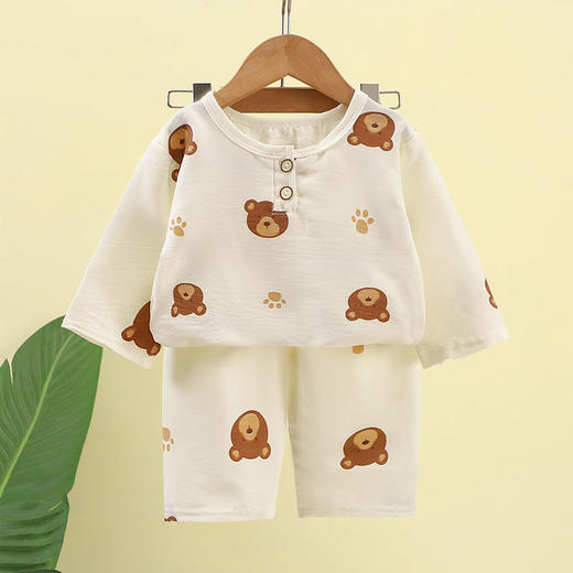 【🔥白菜价49.9/2套起】80-160码儿童春夏季家居服男童薄款睡衣中小童空调服女童休闲韩版中袖套装聚 商品图1