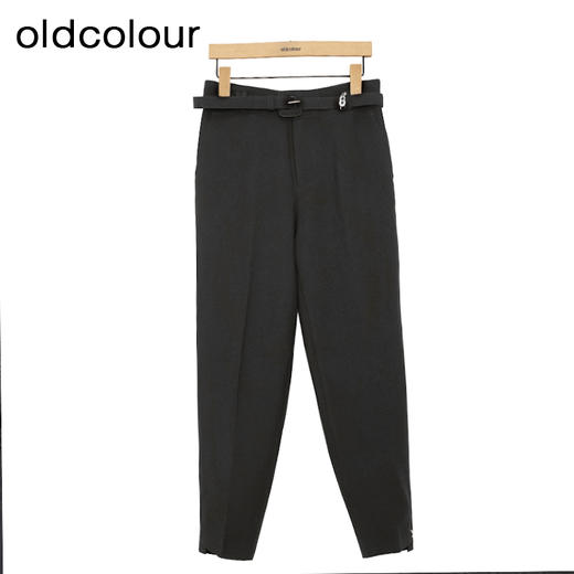 oldcolour简约休闲裤春季新款通勤气质直筒长款西装裤女P11073106 商品图0