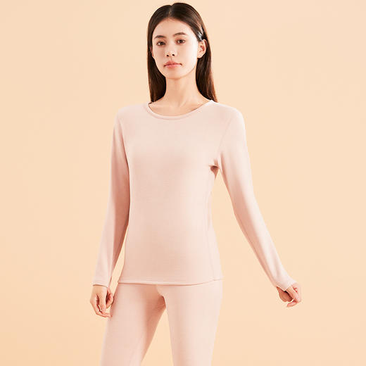 Basiclive蚕丝羊毛保暖内衣套装（多色可选）  男女款奢暖山羊绒蚕丝打底衫7A抑菌快速升温抗静电 商品图5