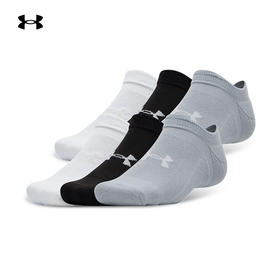 【云粉节】7楼安德玛UA Essential男女情侣轻质运动休闲短袜-6双装1387057 吊牌价179元