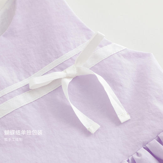 【吸湿速干】马克珍妮女童花苞蝴蝶结连衣裙背心裙夏装新款240668 商品图4