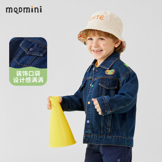【110-140】【MQDmini】男童春秋牛仔外套挺括百搭夹克 商品图2