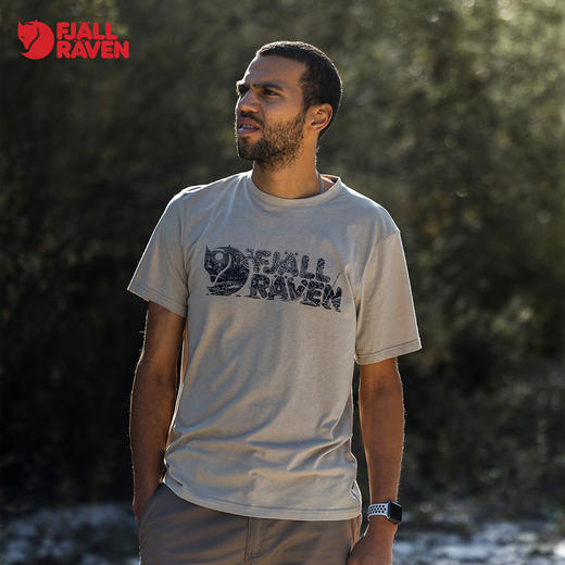 北极狐 春夏新户外运动露营男士印花快干舒适短袖T恤 12600219 商品图0