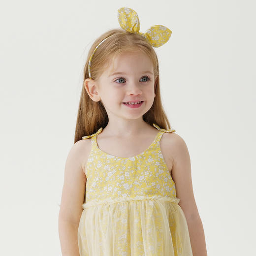 【马克珍妮 芦芙】新款夏装 女童梨花网纱吊带连衣裙230392 商品图3