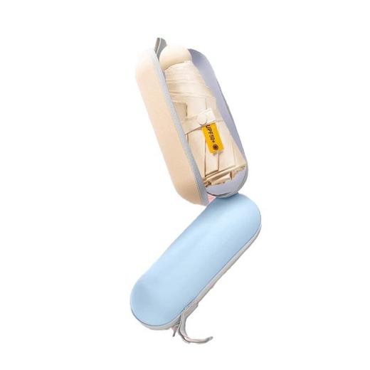 五折胶囊防晒防紫外线遮阳太阳伞折叠黑胶晴雨伞两用广告定制logo 商品图4