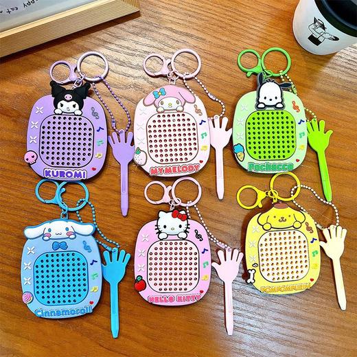 创意新款解压磁吸钢珠画板钥匙扣可爱书包挂件汽车钥匙链礼品批发 商品图3