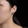 GAONAS 培育红宝石【矿工的眼泪】红花经典日常贵气红色耳钉10149ER 商品缩略图3