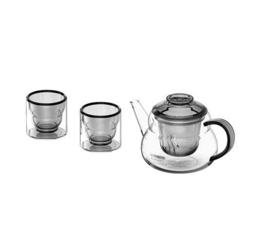 小罐茶小福禄·茶壶套组-茶壶530mL、茶杯*2*95mL 高硼硅玻璃材质 商品图1