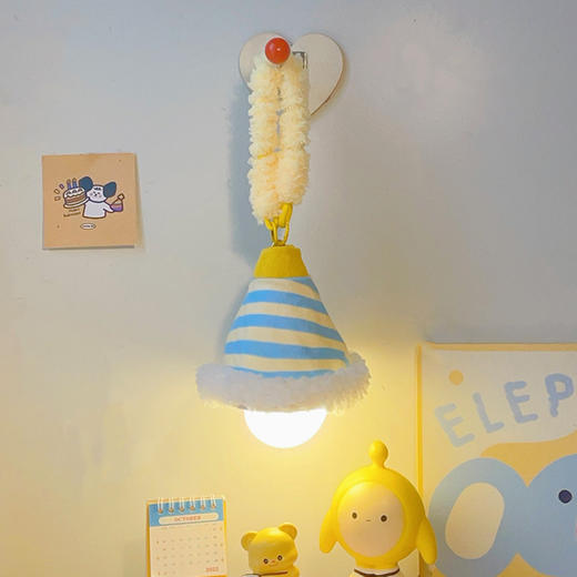 【打造宿舍浪漫氛围！床头挂壁小夜灯】卧室睡眠伴睡可爱房间装饰夜间卧室床头悬挂氛围吊灯。ry 商品图1