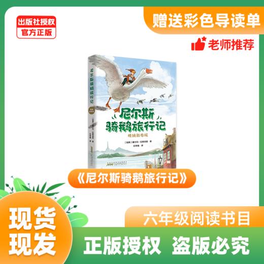 《尼尔斯骑鹅旅行记》《鲁滨逊漂流记》《汤姆索亚历险记》(新老封面混发)+导读单 商品图1
