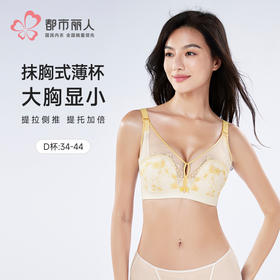 都市丽人完美包容内衣D:超薄蕾丝软钢圈常规文胸LBH2J5