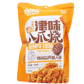 狗牙儿津味八爪烧188g 烧烤味膨化零食 经典怀旧小吃（6938803995152）