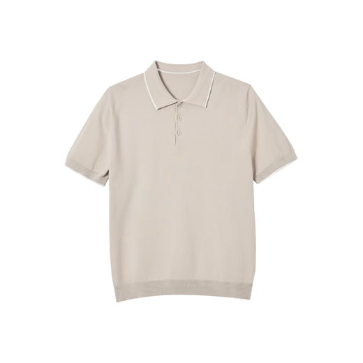 墨麦客男装2024夏季新款莱赛尔针织短袖男士休闲宽松商务polo衫男 商品图4