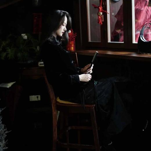 顺丰包邮洛诗琳50330复古轻奢感真丝丝绒新中式盘扣衬衫53279 商品图1