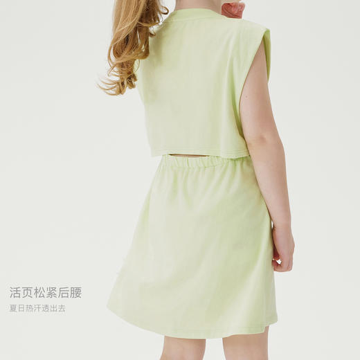 马克珍妮女童假两件收腰背心裙无袖连衣裙儿童裙子夏装新款240800 商品图3