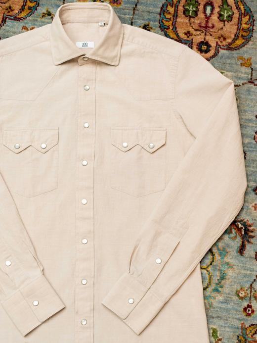 100Hands Western Shirt 米色丹宁衬衫 商品图8