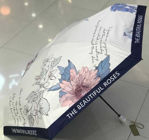 优品堂『芳华』五折黑胶遮阳伞 商品图11