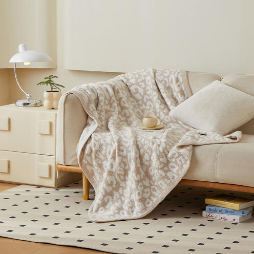 多喜爱 半边绒多用毯（格韵姜黄、格韵淡紫、格韵奶绿、幻想卡其） 商品图7