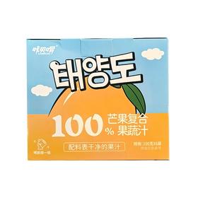 咔贝啰 100%芒果复合果蔬汁 100g*6/盒