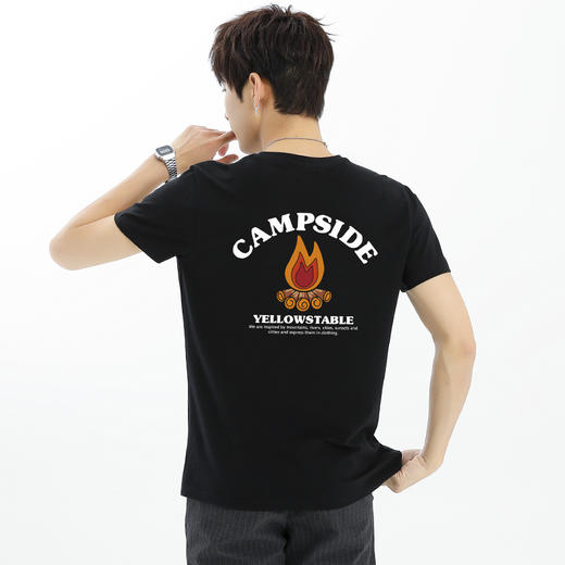 【硬核户外】95棉微弹短袖T恤 越野露营趣味主题印花半袖合体版型 NMT-2199 商品图1